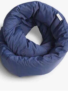 Huzi Infinity Pillow - Home Travel Soft Neck Scarf Support Sleep, Navy, NWOT